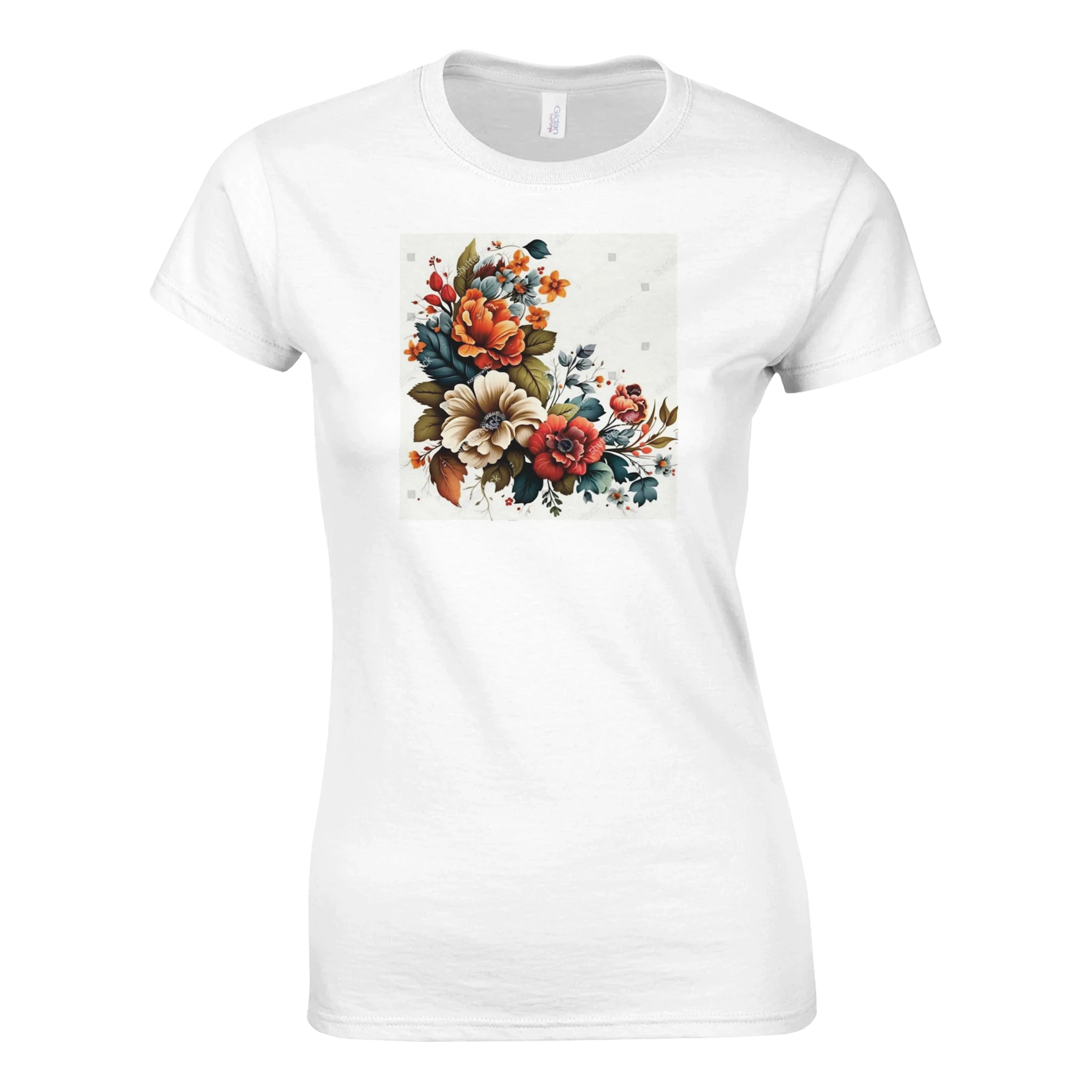 Classic Womens Crewneck T-shirt | Gildan® 64000L White