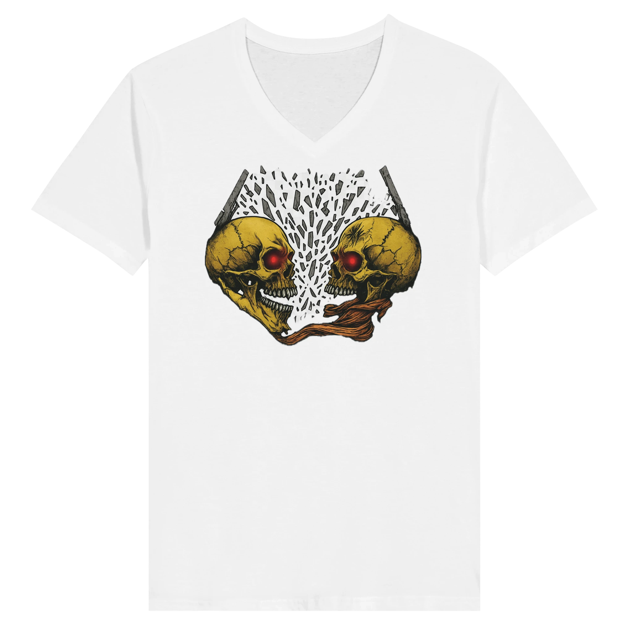 Premium Unisex V-Neck T-shirt White