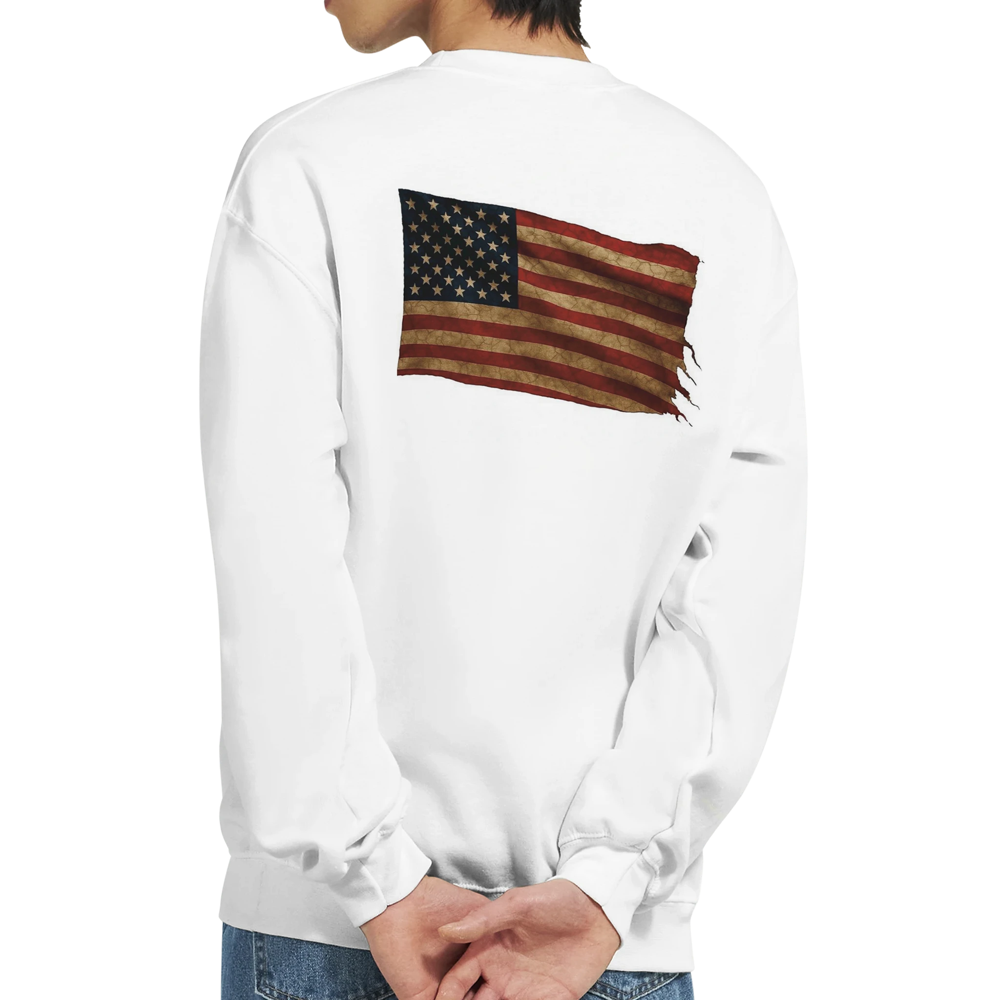 Classic Unisex Crewneck Sweatshirt | Gildan® 18000 White