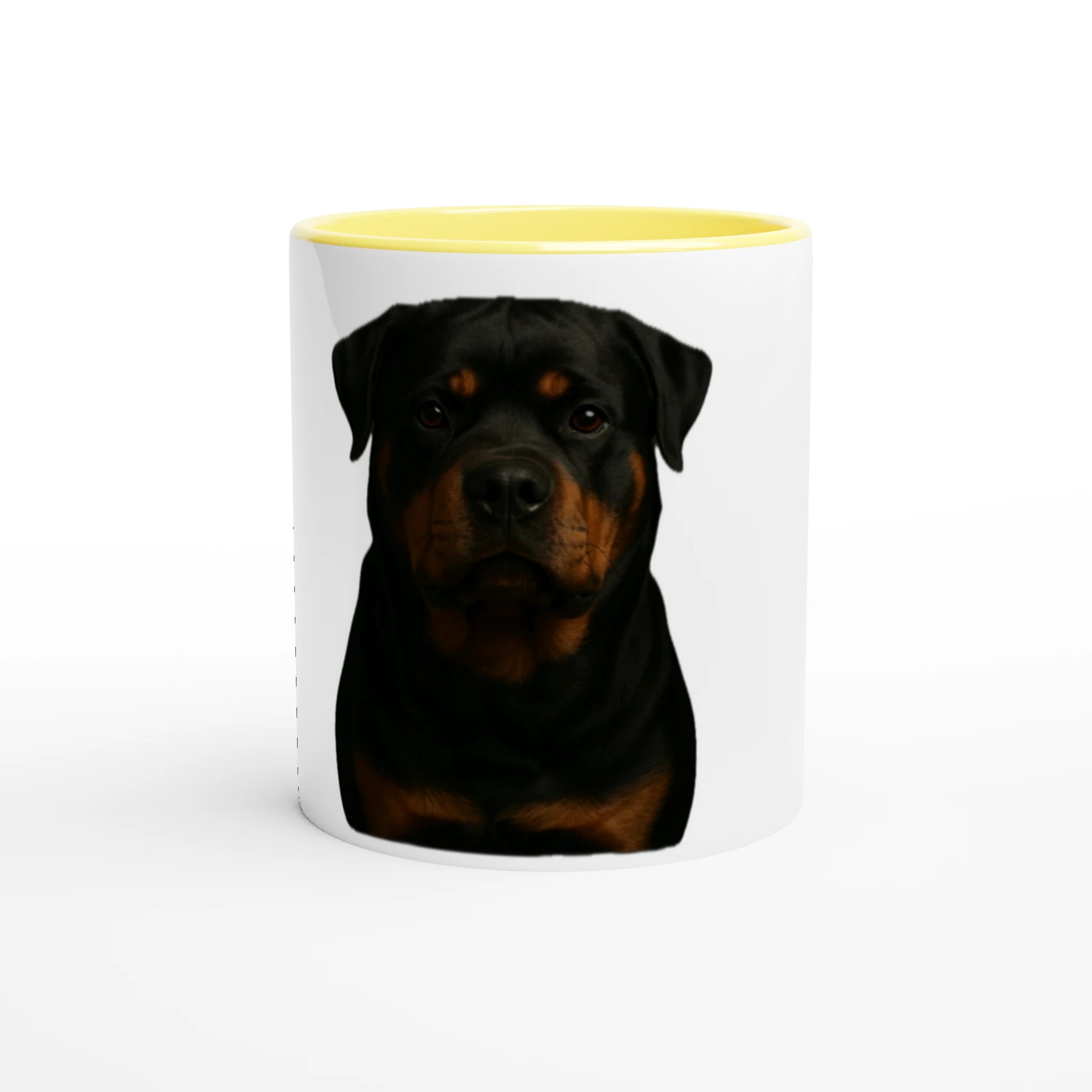 White 11oz Ceramic Mug with Color Inside