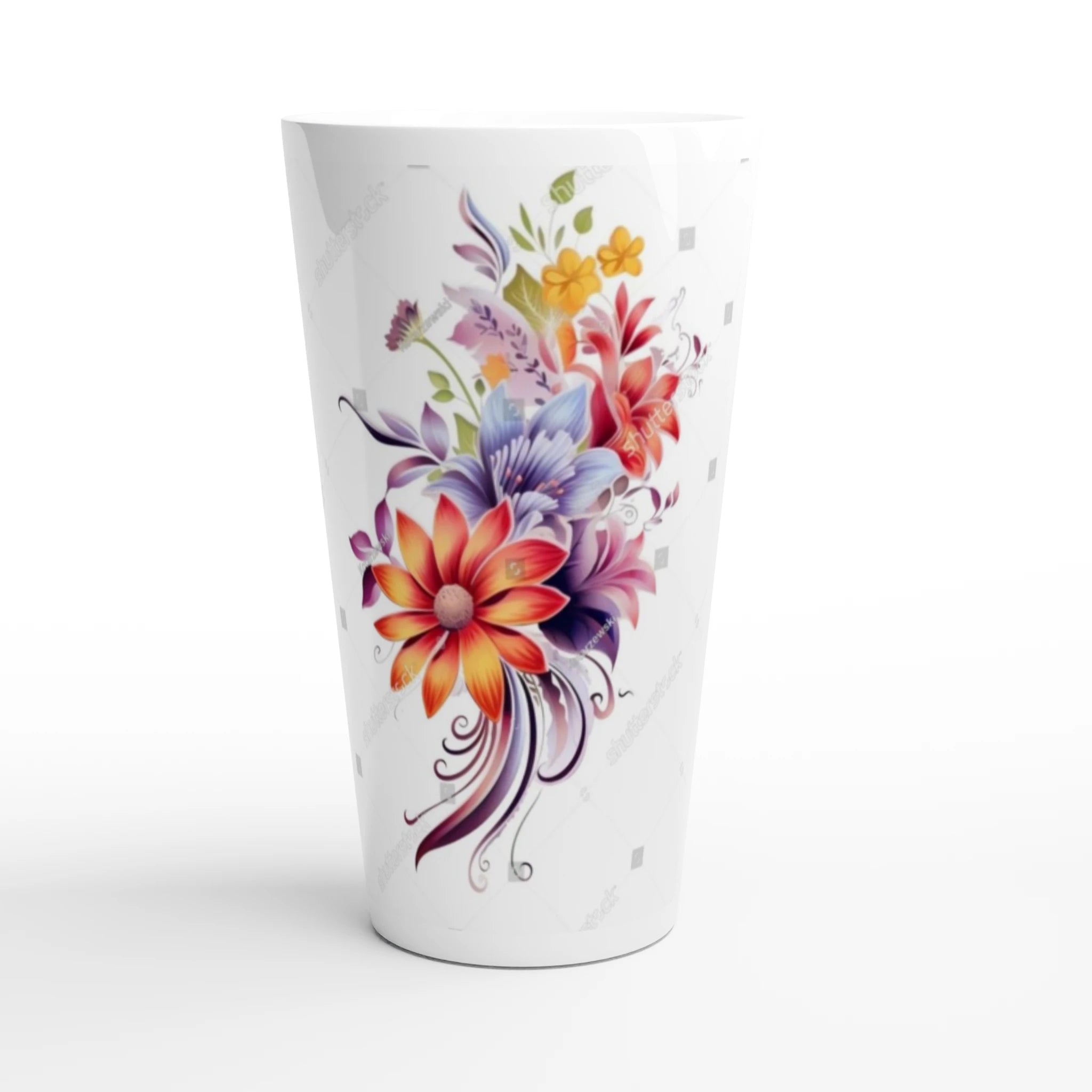 White Latte 17oz Ceramic Mug