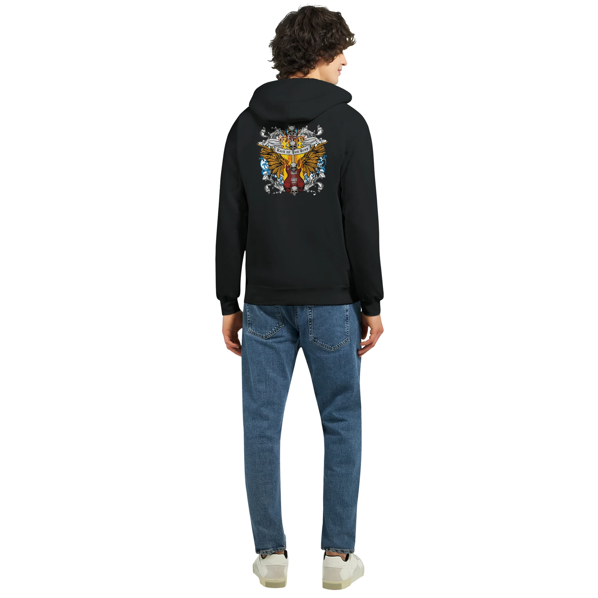 Classic Unisex Zip Hoodie Black