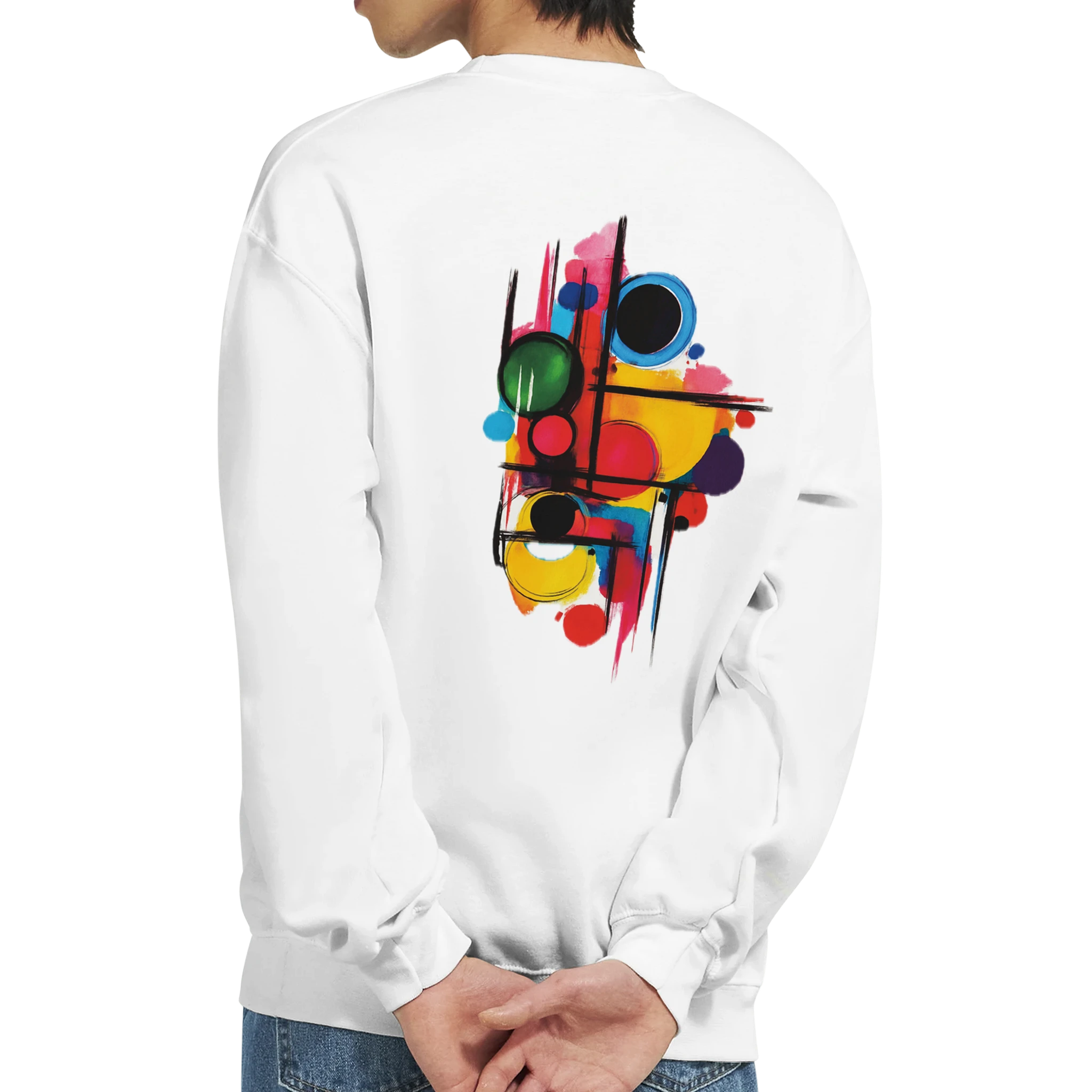 Classic Unisex Crewneck Sweatshirt | Gildan® 18000 White