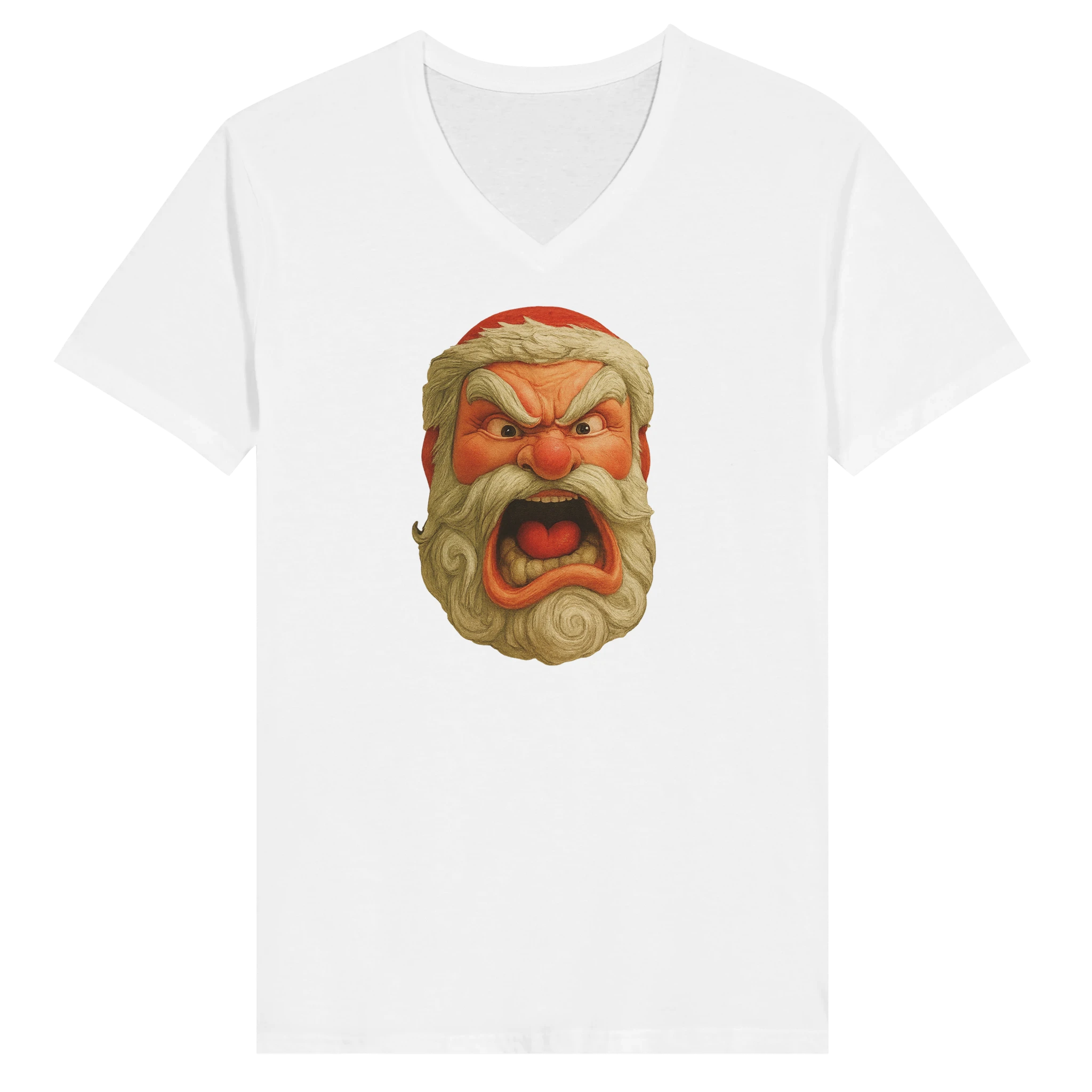 Premium Unisex V-Neck T-shirt White